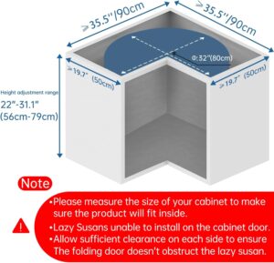 32'' Corner Cabinet Organizer