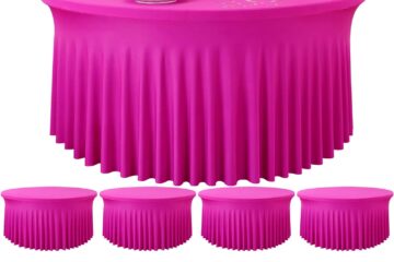Hot Pink Spandex Round Tablecloths