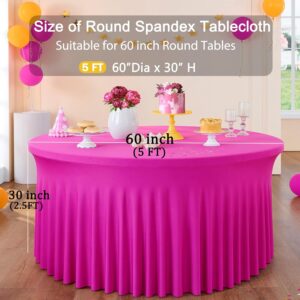 Hot Pink Spandex Tablecloths