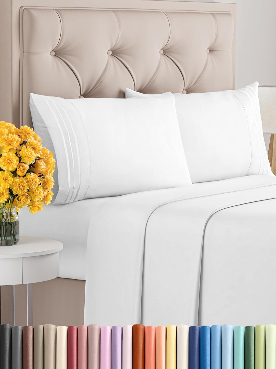 Queen Sheet Set Cooling & Wrinkle-Free